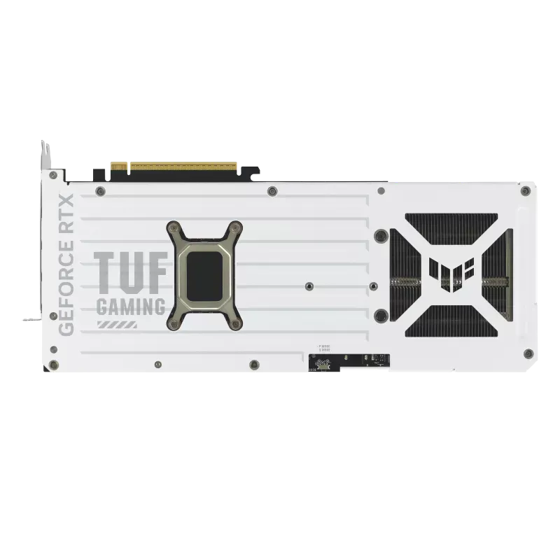 نمای پشت کارت گرافیک ASUS TUF White